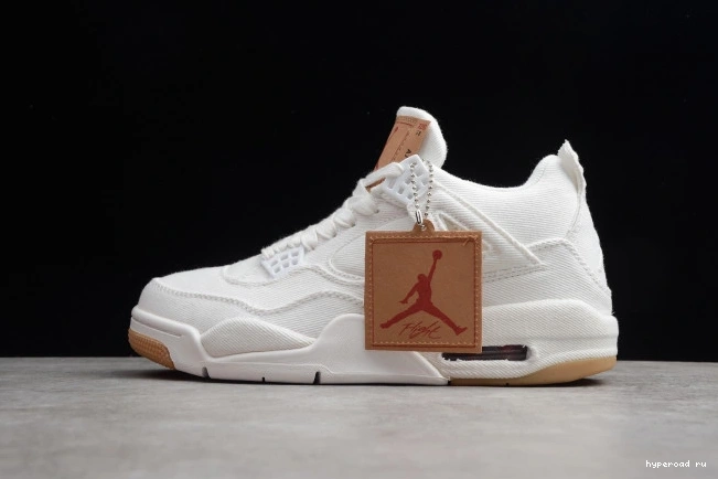 Jordan x 4 AO2571-100 Air 'White' Levi's 0826